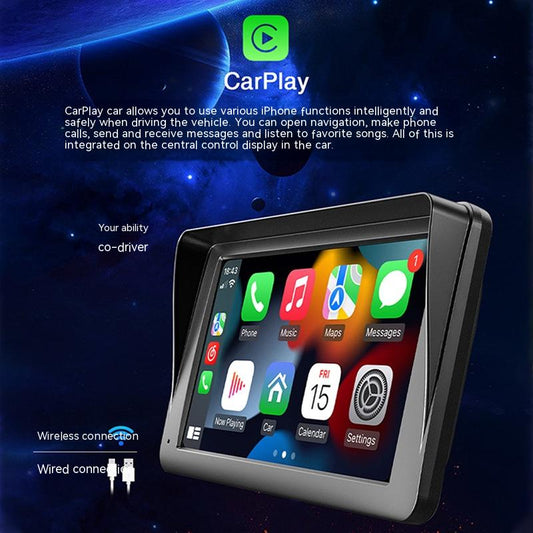 Pantalla Portátil Apple CarPlay Inalámbrica de 7 Pulgadas
