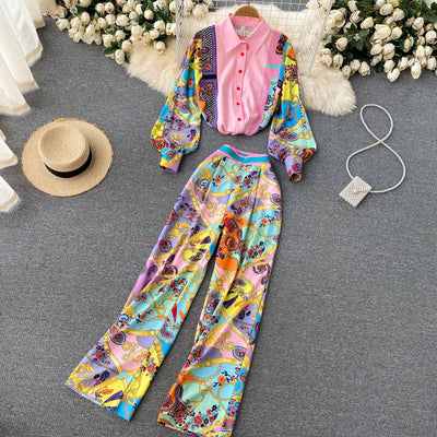 Conjunto Retro Elegante: Camisa Suelta y Pantalón de Temperamento Francés - Image 11