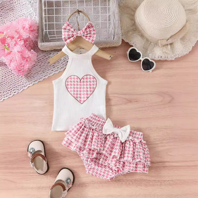 Conjunto Elegante de Dos Piezas para Niña: Chaleco Acolchado y Vestido Corto
