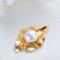 Pulsera Retro Chapada en Oro y Plata con Incrustaciones Naturales para Mujer