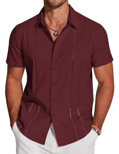 Camisa Hawaiana Versátil de Manga Corta para Hombre - Image 6