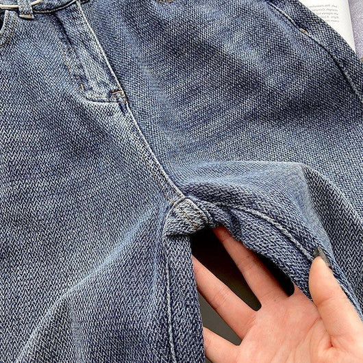 Jeans Rectos Azul Retro para Mujer - Image 16