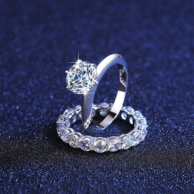 Anillo de Plata S925 con Moissanita para Mujer - Image 9