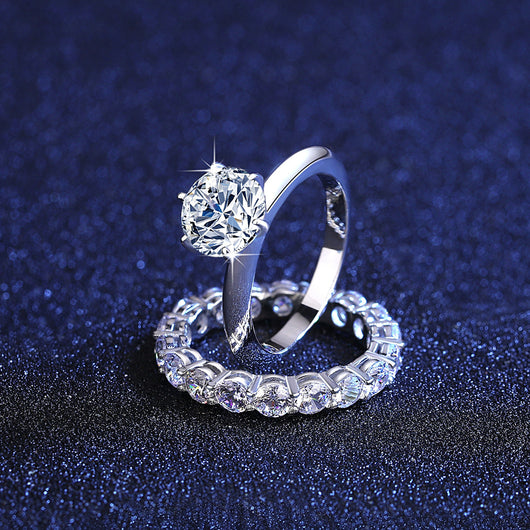 Anillo de Plata S925 con Moissanita para Mujer - Image 9