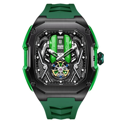 Reloj Tonneau de Lujo Hueco 3D con Luminiscencia y Resistencia al Agua - Image 8
