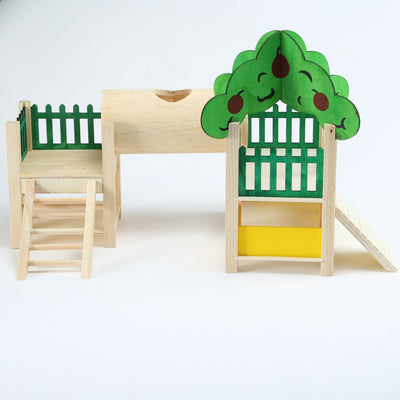 Castillo de Madera Premium para Hámster - Casa Juguete Lujo