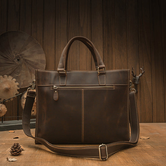 Maletín de Cuero Vintage Hecho a Mano para Hombre