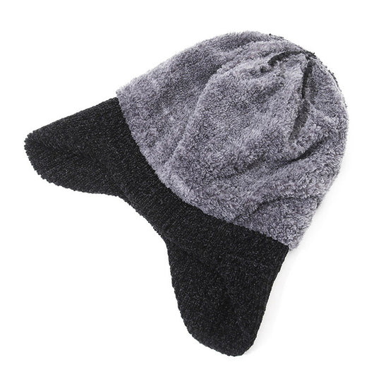 Gorro de Lana Cálido con Forro Polar para Hombre - Invierno - Image 3