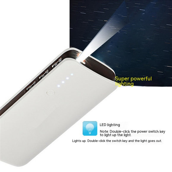 Batería Externa de Gran Capacidad con Linterna LED para Celulares