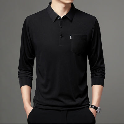 Camisa de Manga Larga con Bolsillo Solapa para Hombre - Image 7