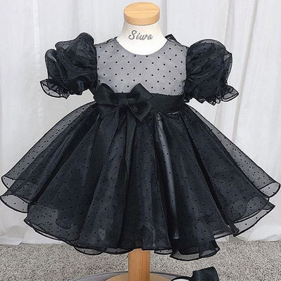 Vestido Princesa Niña Negro Tutú Esponjoso