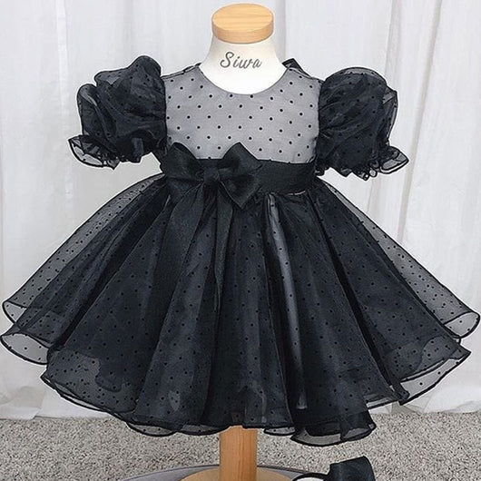 Vestido Princesa Niña Negro Tutú Esponjoso