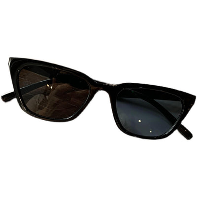 Gafas de Sol Retro Rectangular Negras - Estilo Vintage para Rostros Pequeños - Image 10