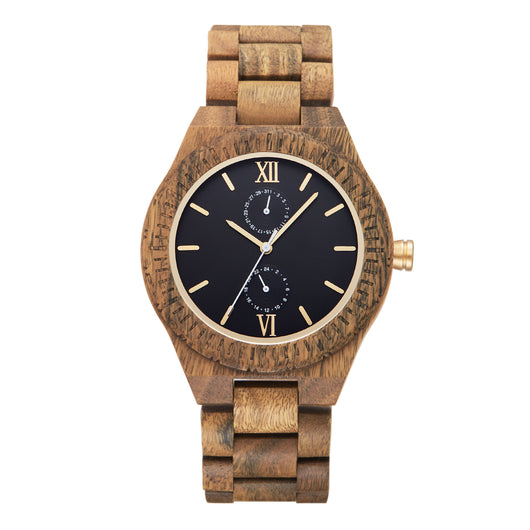 Reloj de Madera Multifuncional para Hombre con Movimiento de Cuarzo - Image 2