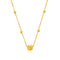 Women's 18k Dorado Cat Eye Necklace Dorado