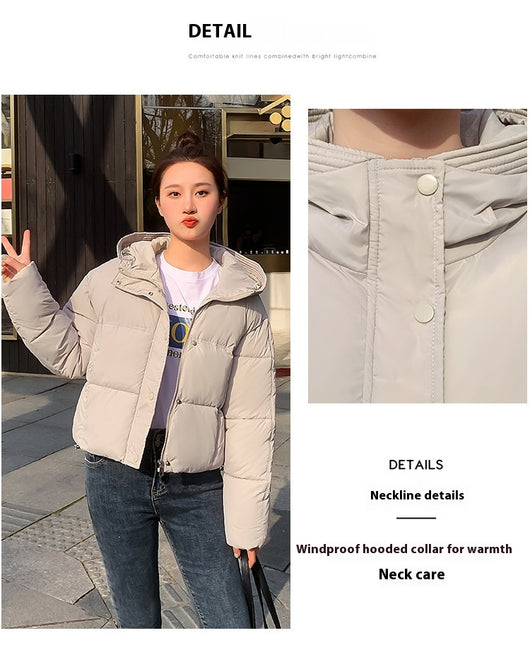 Chaqueta Corta Acolchada con Capucha para Mujer - Estilo Casual - Image 29