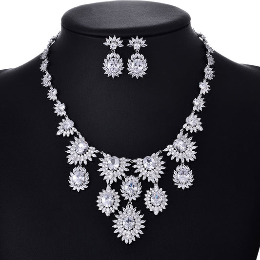 Conjunto de Joyería Nupcial con Zirconias de Colores - Image 2