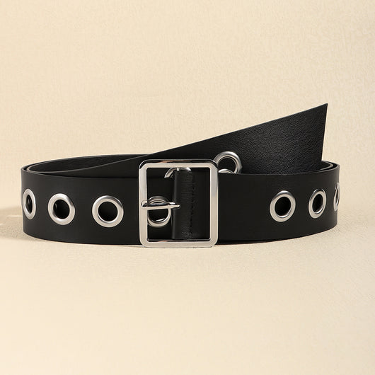 Cinturón Hueco Punk Hip Hop Unisex - Accesorios de Moda PU Suave - Image 7