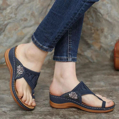 Sandalias Bordadas Cómodas para Verano - Chanclas Elegantes para Mujer - Image 10
