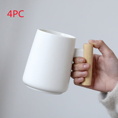 Taza de Oficina Retro Cerámica Negro y Blanco con Tapa - Image 10