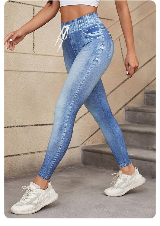 Jeans Rotos Cintura Alta Súper Elásticos - Image 8