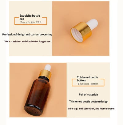 Botella de Vidrio Ámbar para Aceites Esenciales - Recargable y Portátil - Image 10