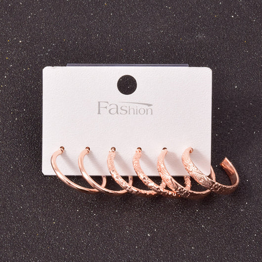 Set de Aretes Cuadrados en Aleación Metálica - Image 46