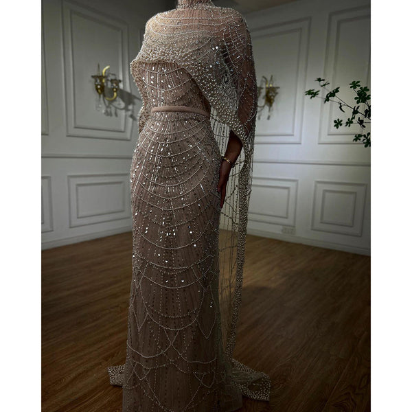 Vestido Largo de Lujo Pearl con Caída Elegante - Image 3