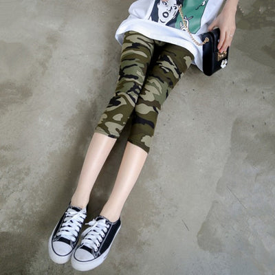 Leggings Cortos Estampado Camuflaje Militar para Verano - Image 7