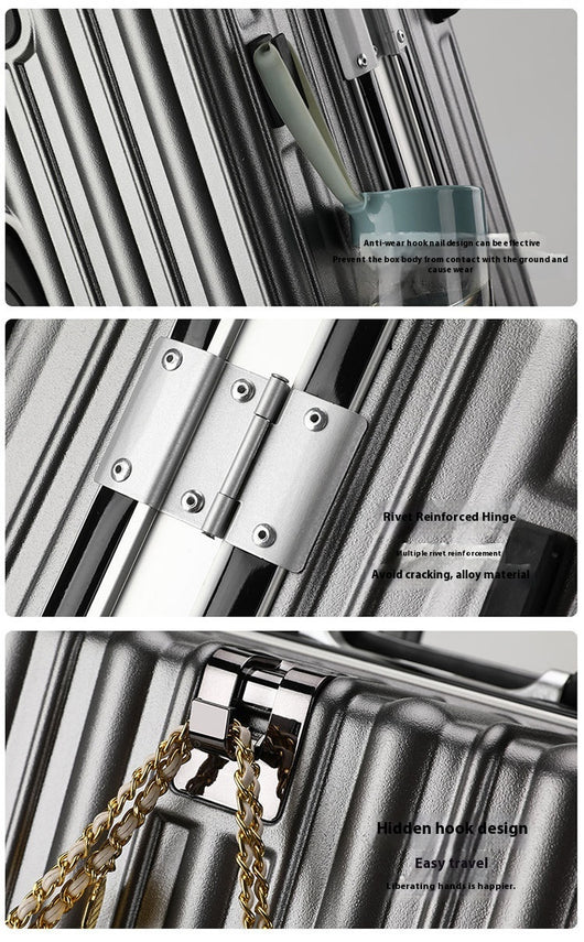 Maleta Grande con Ruedas Universales, Marco de Aluminio y Candado de Contraseña - Image 15