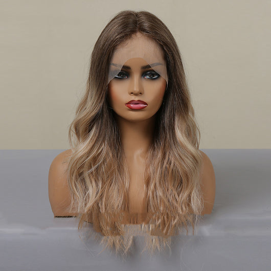 Peluca de Encaje Ondas Grandes con Efecto Teñido Degradado para Mujer - Image 8