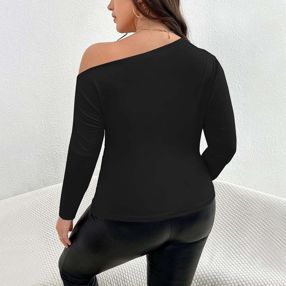 Blusa Elegante Asimétrica para Mujer Madura