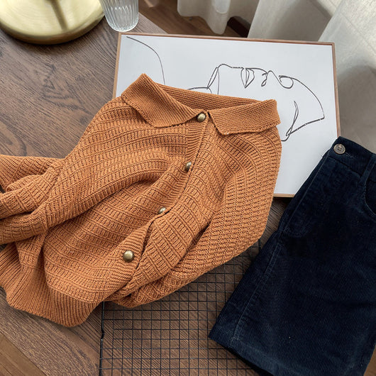 Cardigan Retro Oversized para Mujer - Estilo Cómodo y Desenfadado