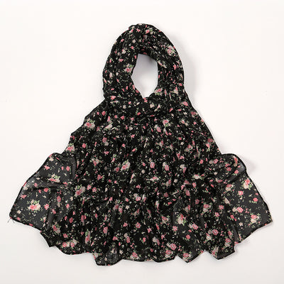 Pañuelo Ligero de Gasa Estampado Floral para Primavera y Verano - Image 25