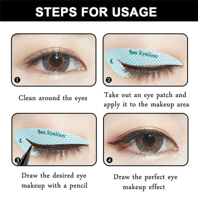 Plantilla de Adhesivos para Sombra de Ojos y Delineador de Precisión - Image 8