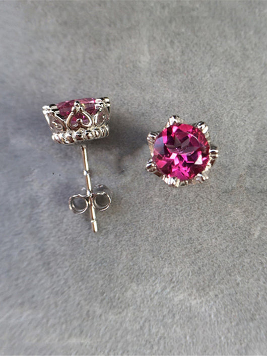 Aretes de Topacio en Plata Esterlina y Oro Blanco 18K - Image 4