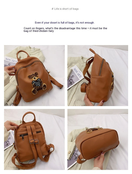 Mochila de Cuero PU de Gran Capacidad para Mujer - Image 16