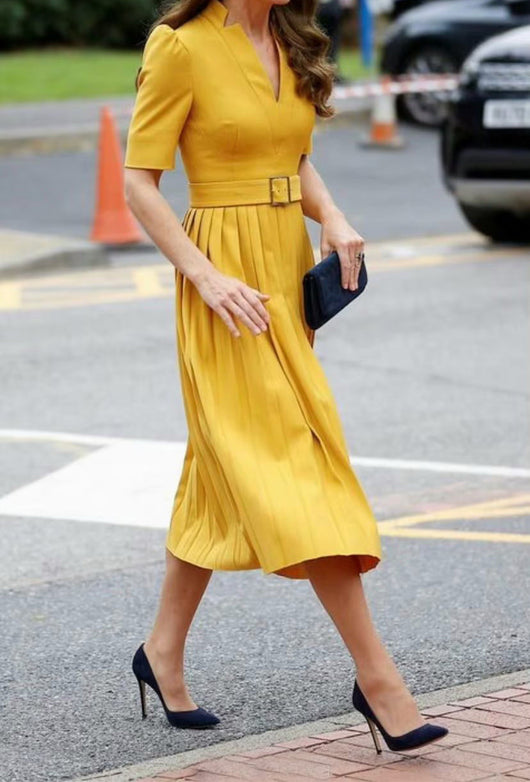 Vestido Midi Ajustado con Compresión y Pliegues Decorativos - Image 16