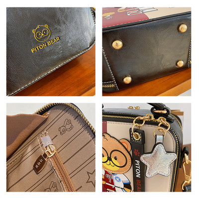 Bolsa Cuadrada Portátil con Osito de Dibujos Animados - Image 15
