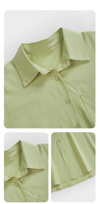 Blusa Blanca Clásica de Manga Larga para Mujer - Primavera - Image 14