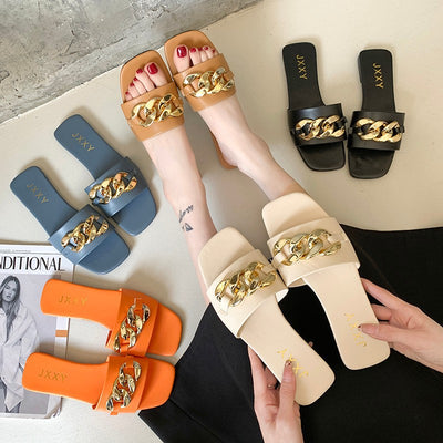 Pantuflas Mujer Punta Cuadrada - Chanclas Cómodas y Modernas - Image 11