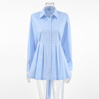 Blusa de Algodón con Cordones - Camisa Versátil de Manga Larga - Image 9
