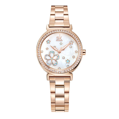 Reloj de Cuarzo para Mujer con Correa de Acero y Diamantes - Image 4