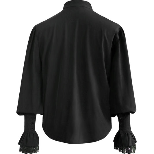 Camisa Pirata Medieval con Pliegues - Disfraz Steampunk Renaissance - Image 2