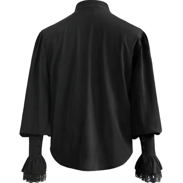 Camisa Pirata Medieval con Pliegues - Disfraz Steampunk Renaissance