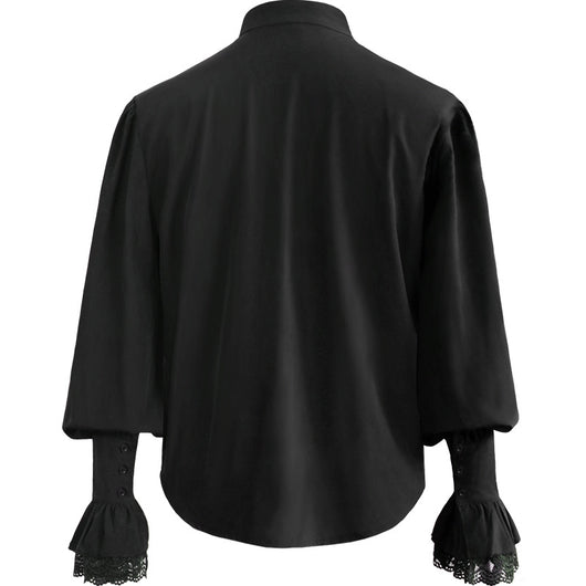 Camisa Pirata Medieval con Pliegues - Disfraz Steampunk Renaissance - Image 2