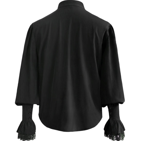 Camisa Pirata Medieval con Pliegues - Disfraz Steampunk Renaissance