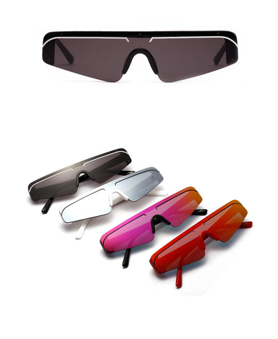 Gafas de Sol Rimless para Mujer con Tratamiento Polvo - Image 12