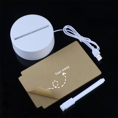 Tablero Luminoso LED USB para Escritorio con Luz Nocturna y Escritura Manual - Image 5