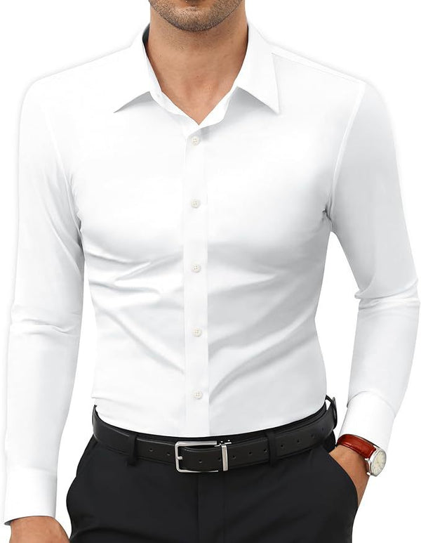 Camisa Elástica sin Planchado para Hombre - Image 6